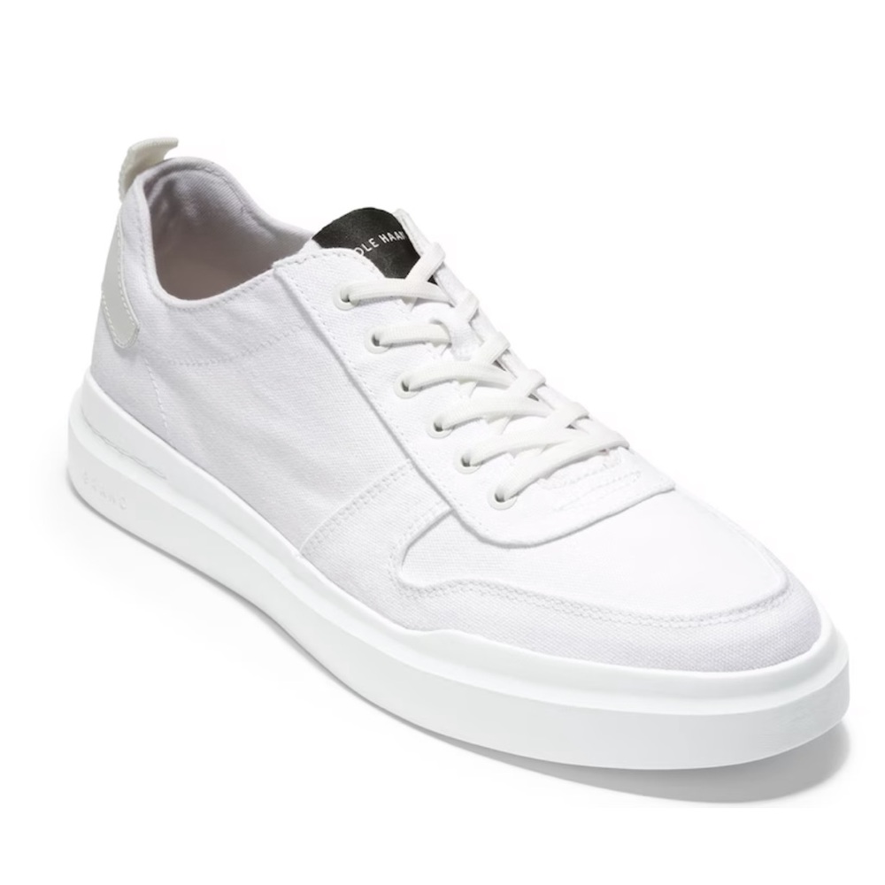 Cole Haan Grand Pro Rally Canvas Sneaker optic white Sz 9.5 new